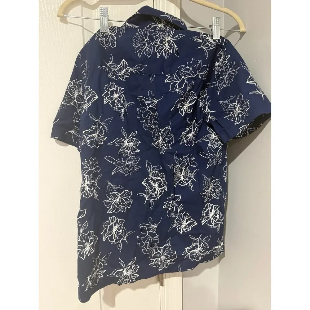 Set Of Two GAP Kids Size 10/12 Tropical Button Up Shirts